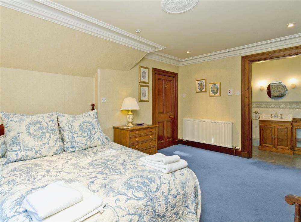 Double bedroom at Dess Lodge in Dess, Aboyne, Aberdeenshire., Great Britain