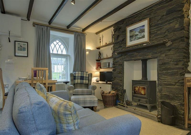 Relax in the living area at Destiny Cottage, Boscastle