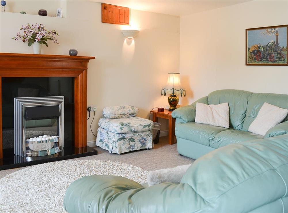Cosy and comfortable living room at Deuglawdd Cottage in Aberdaron, near Pwllheli, Gwynedd