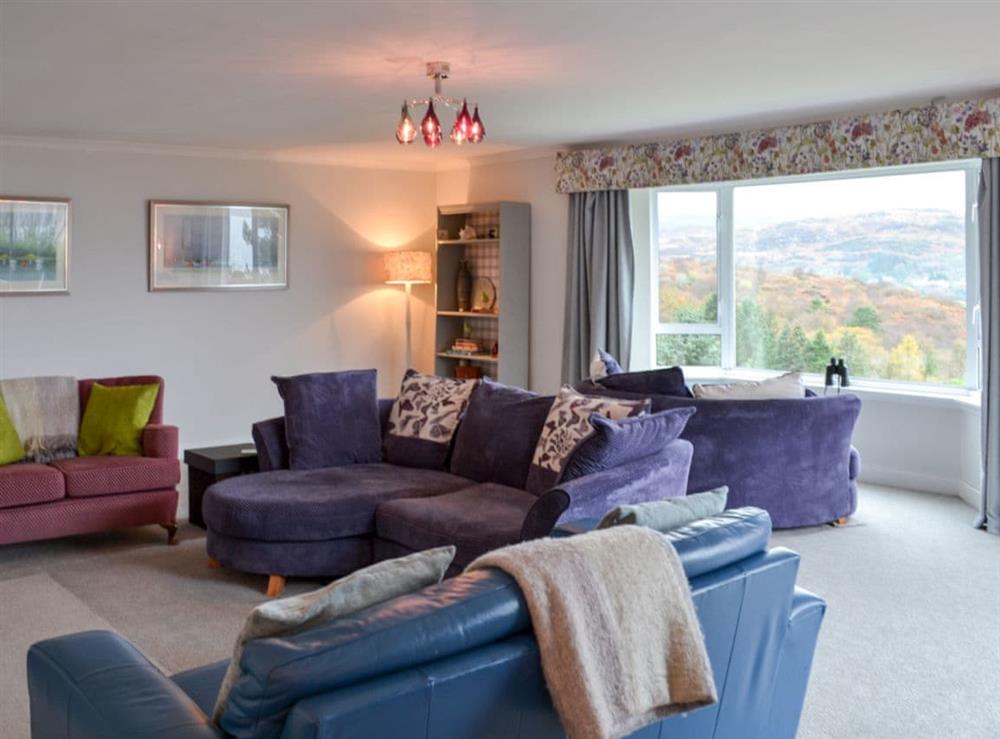 Living room at Devana Croft in Tarbert, Agyll and Bute, Argyll