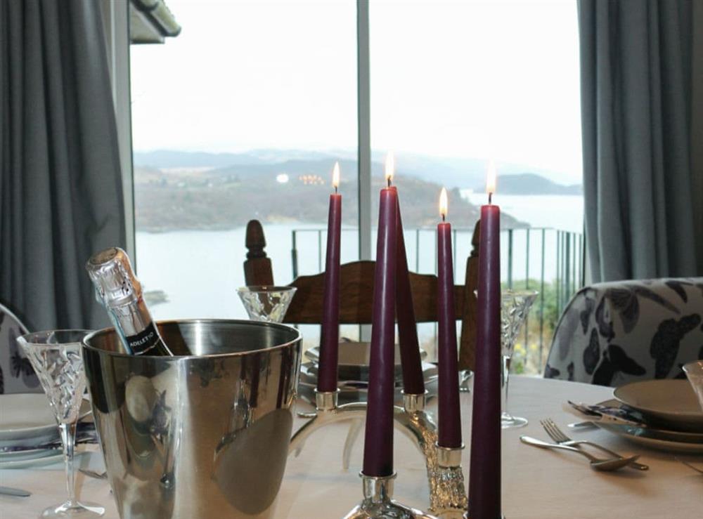 Lovely view from the dining room at Devana Croft in Tarbert, Agyll and Bute, Argyll