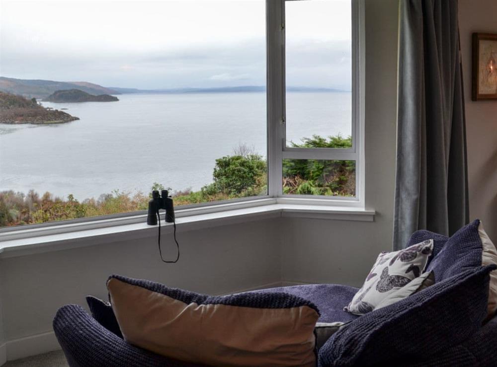 Stunning views from the comfort of the living room (photo 2) at Devana Croft in Tarbert, Agyll and Bute, Argyll