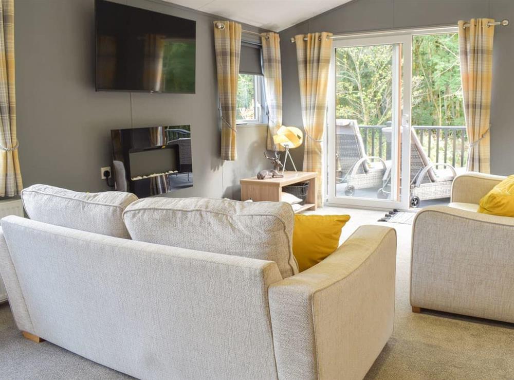 Living area at Devin Lodge in Dollar, Clackmannanshire