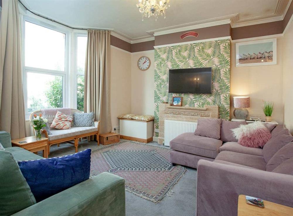Living room at Devon Beach Station in Paignton, Devon