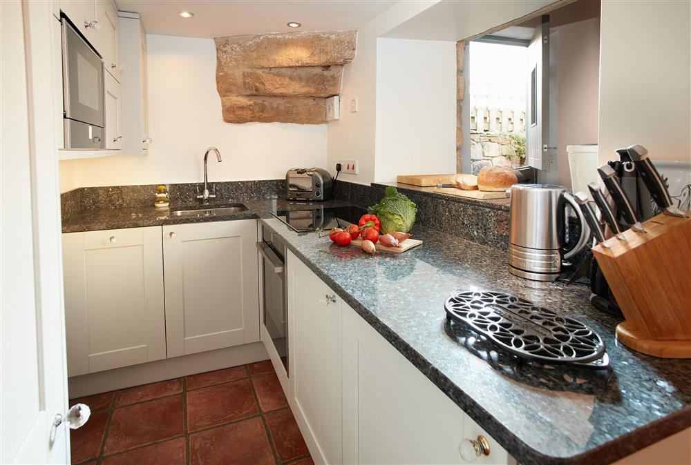 Well-equipped and modern kitchen at Devonshire Cottage, Chatsworth Estate , Beeley 