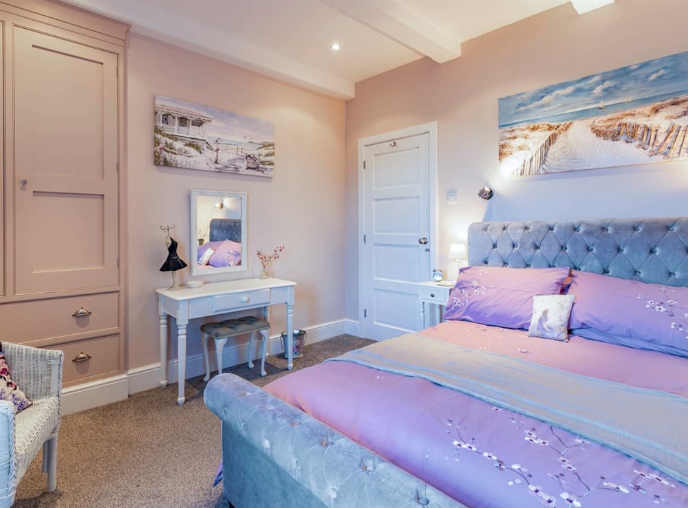 Double bedroom at Dibley Cottage in Mundesley, Norfolk