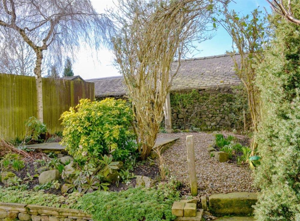 Charming garden area at Dick n Liddys Cottage in Gargrave, near Skipton, North Yorkshire