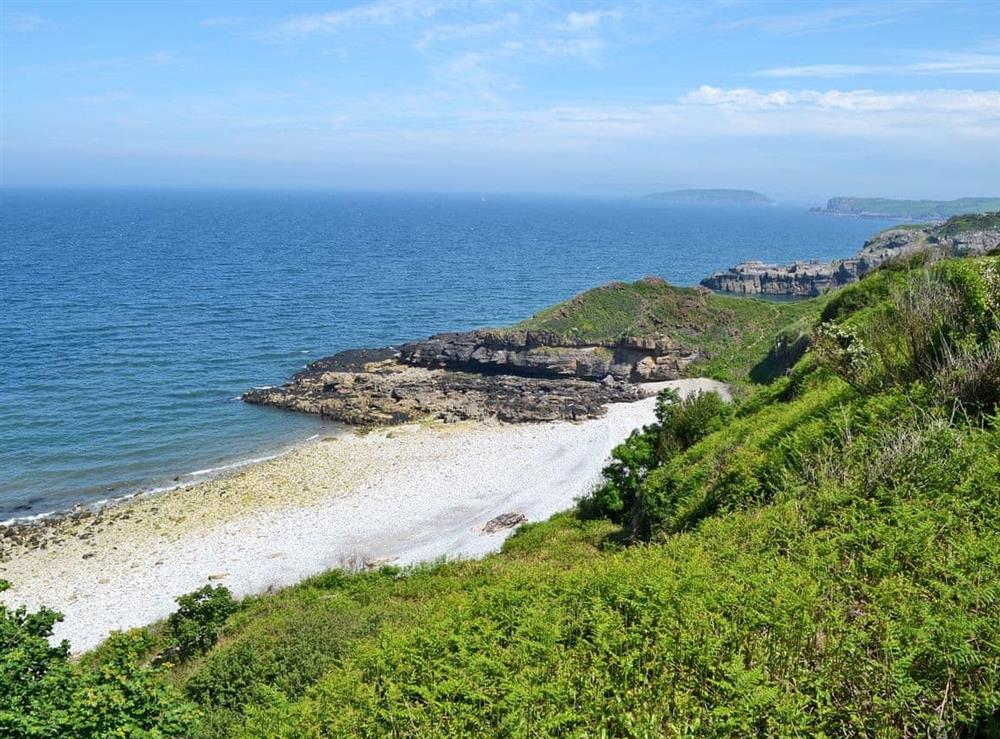 Anglesey coastal footpath at Didfa in Llangoed, near Beaumaris, Gwynedd