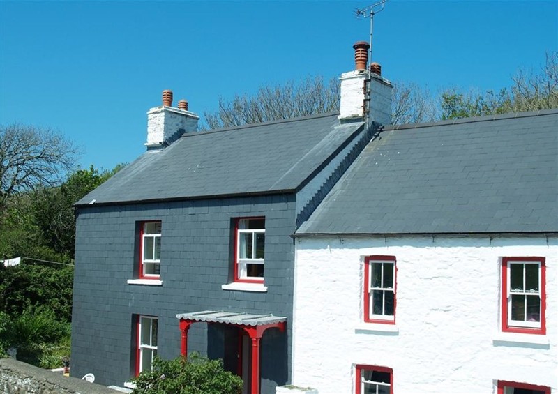 Outside at Dinas Island Cottage, Dinas Cross