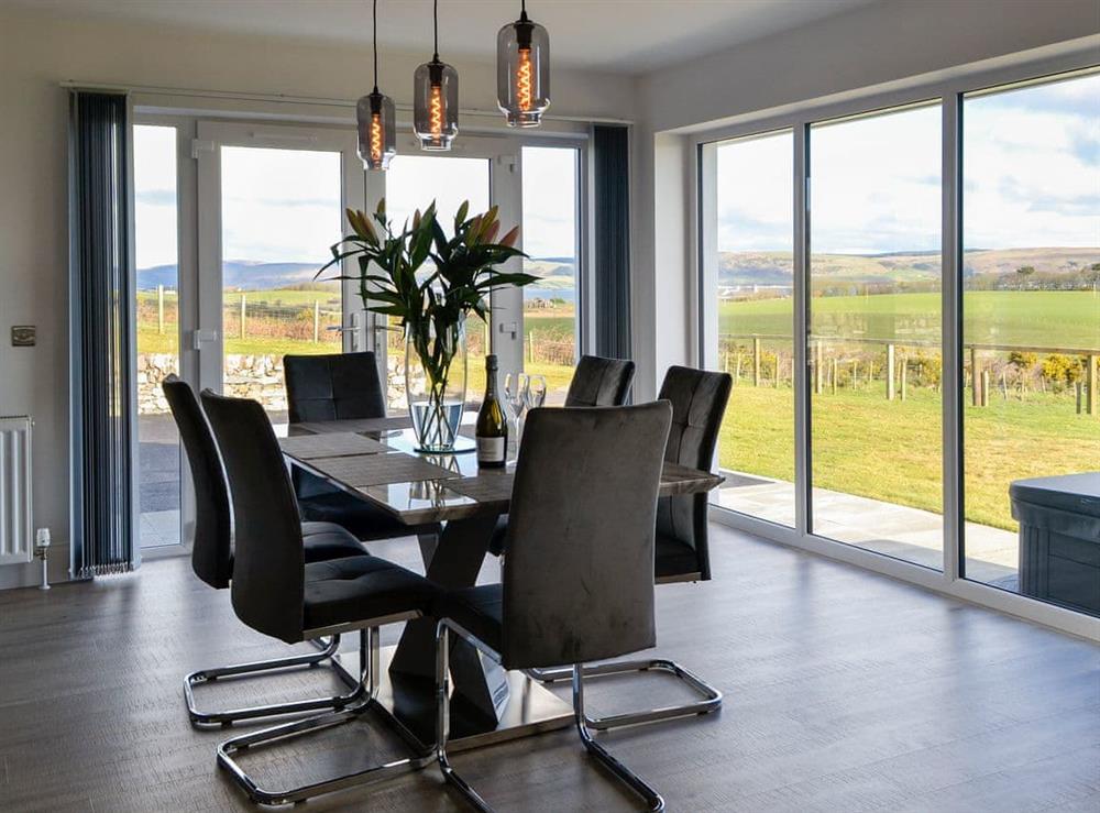 Dining Area at Dinduff Lodge in Low Dinduff, near Stranraer, Wigtownshire