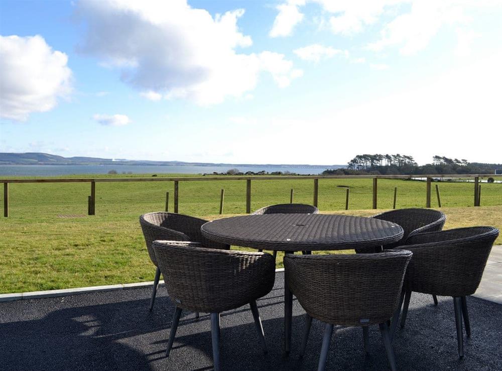 Sitting-out-area at Dinduff Lodge in Low Dinduff, near Stranraer, Wigtownshire