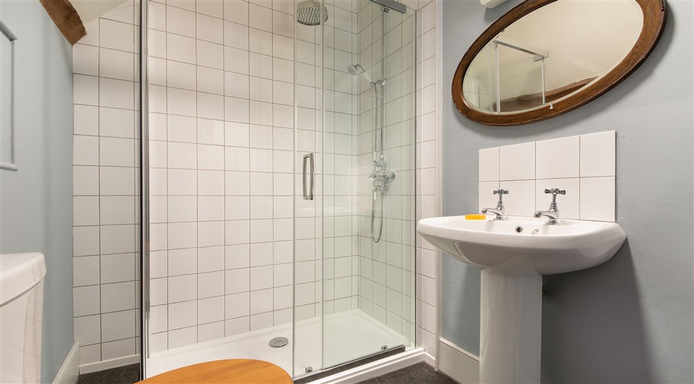 One of the en-suite shower rooms on the second floor (photo 2) at Dinefwr Home Farm in Llandeilo, Carmarthenshire