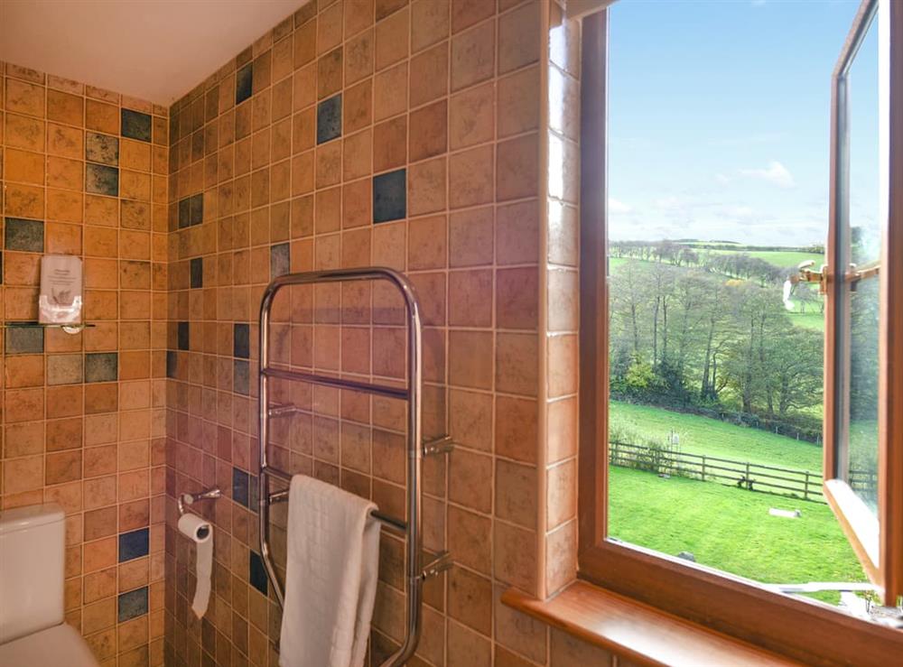 Bathroom at Dingle Cottage in Clun, near Craven Arms, Shropshire