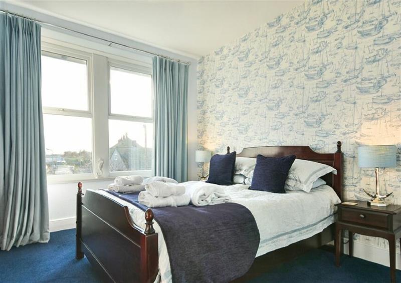 One of the bedrooms at Dinguardi, Seahouses