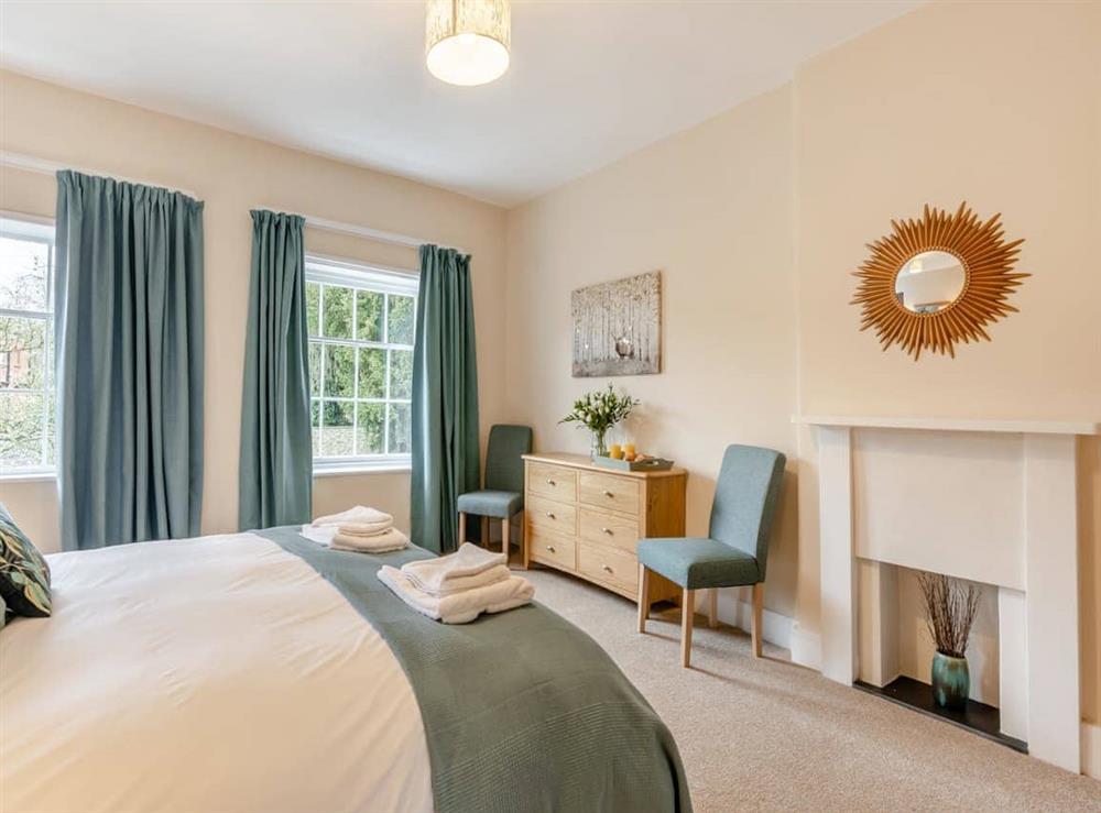 Double bedroom at Dinham House in Ludlow, Shropshire