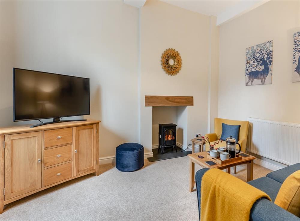 Living room at Dinham House in Ludlow, Shropshire