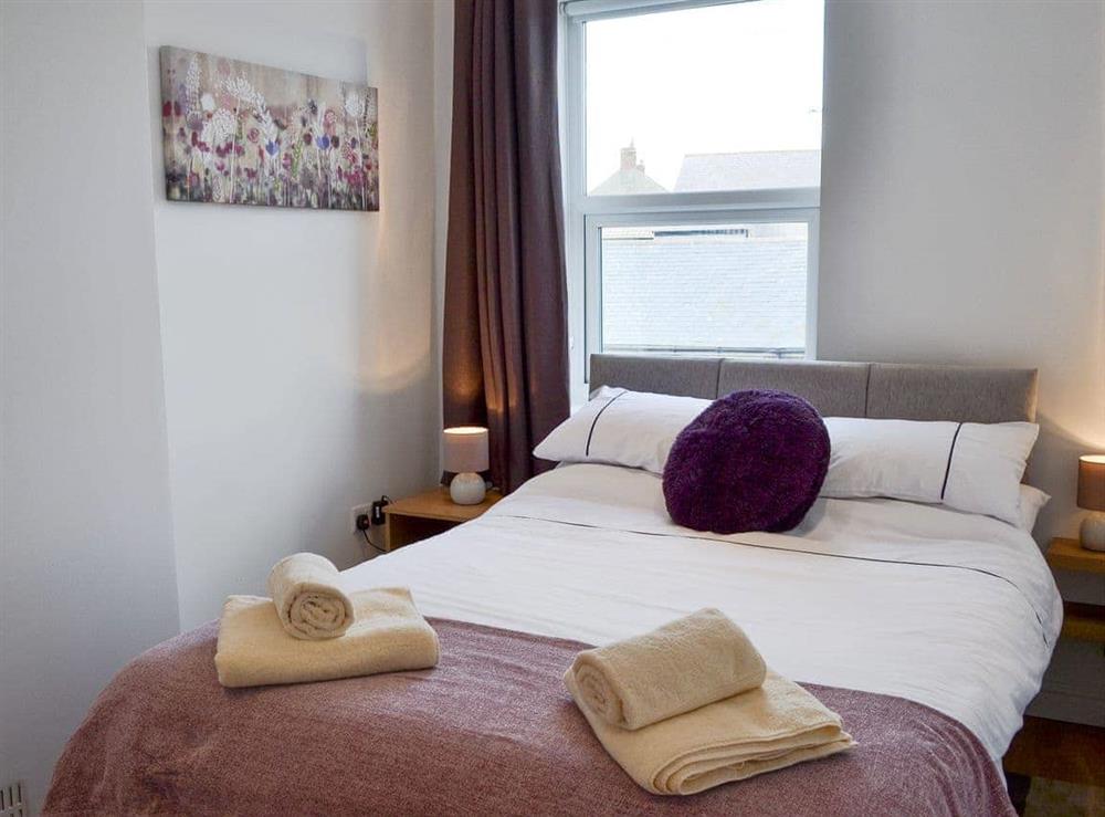 Comfortable double bedroom at Dipper Cottage in Seahouses, Northumberland