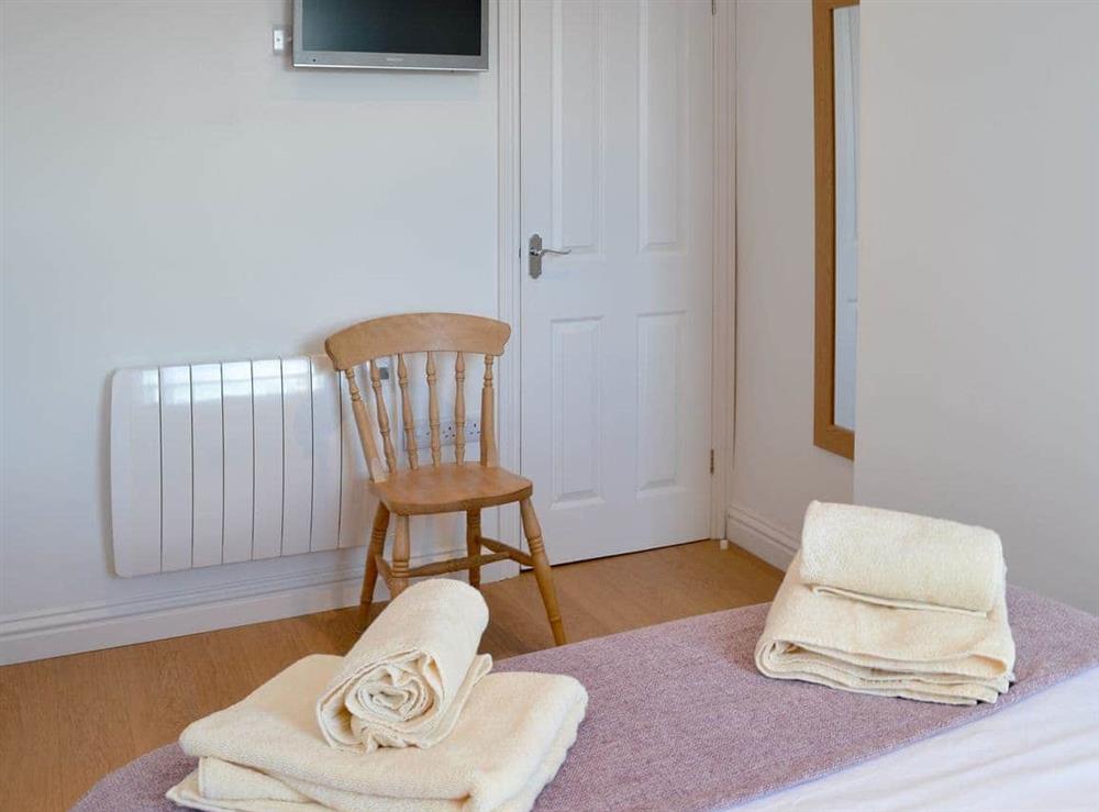 Comfy double bedroom at Dipper Cottage in Seahouses, Northumberland