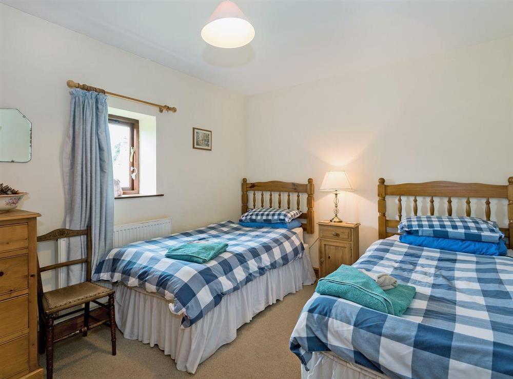 Charming twin bedroom at Dipper Fold in Hebden, near Skipton, North Yorkshire