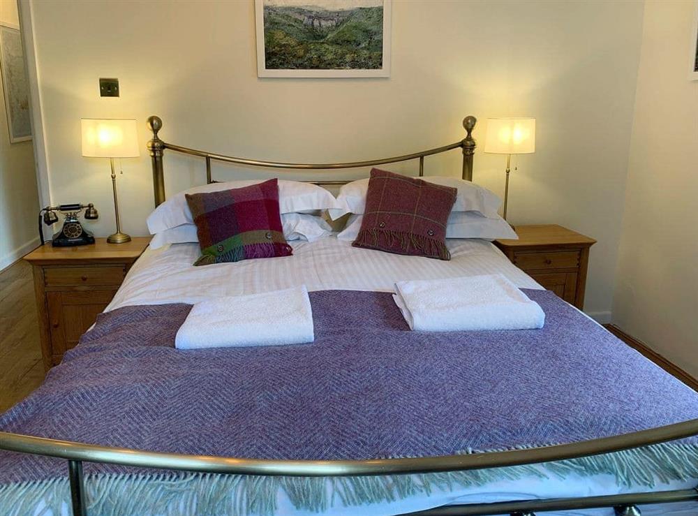 Relaxing double bedroom at Dipper in Scalegill Mill, Kirby Malham, North Yorkshire