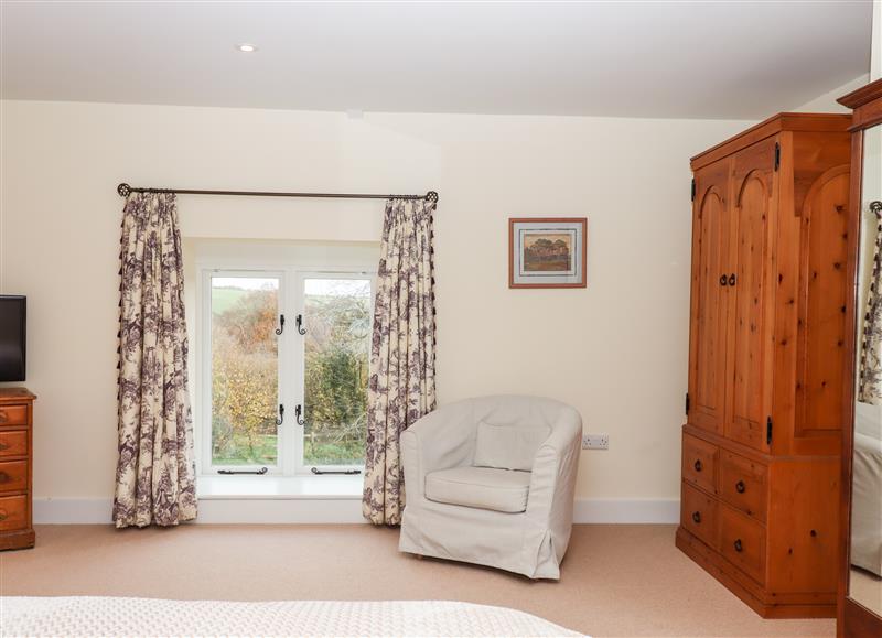 One of the bedrooms at Dishcombe Cottage, Sticklepath