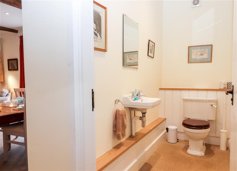 This is the bathroom at Dishcombe Cottage, Sticklepath