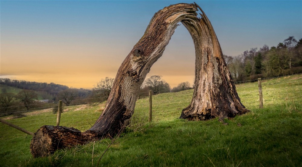 The surrounding countryside at Diston's Cottage in Broadway, Gloucestershire