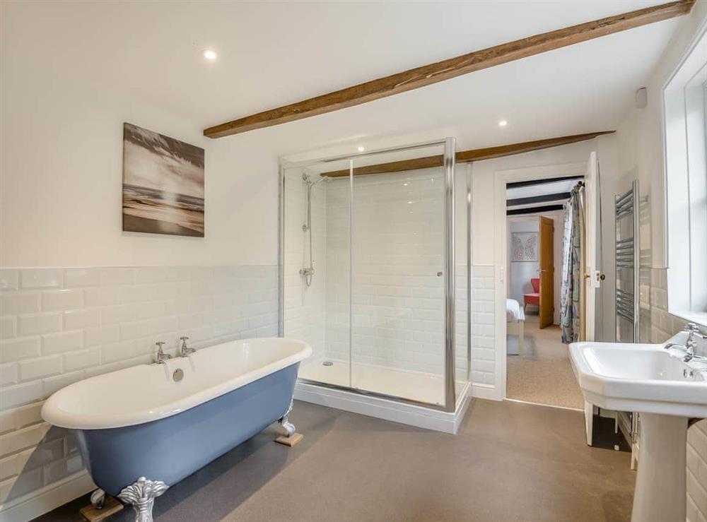 En-suite at Docklow House in Docklow, Herefordshire