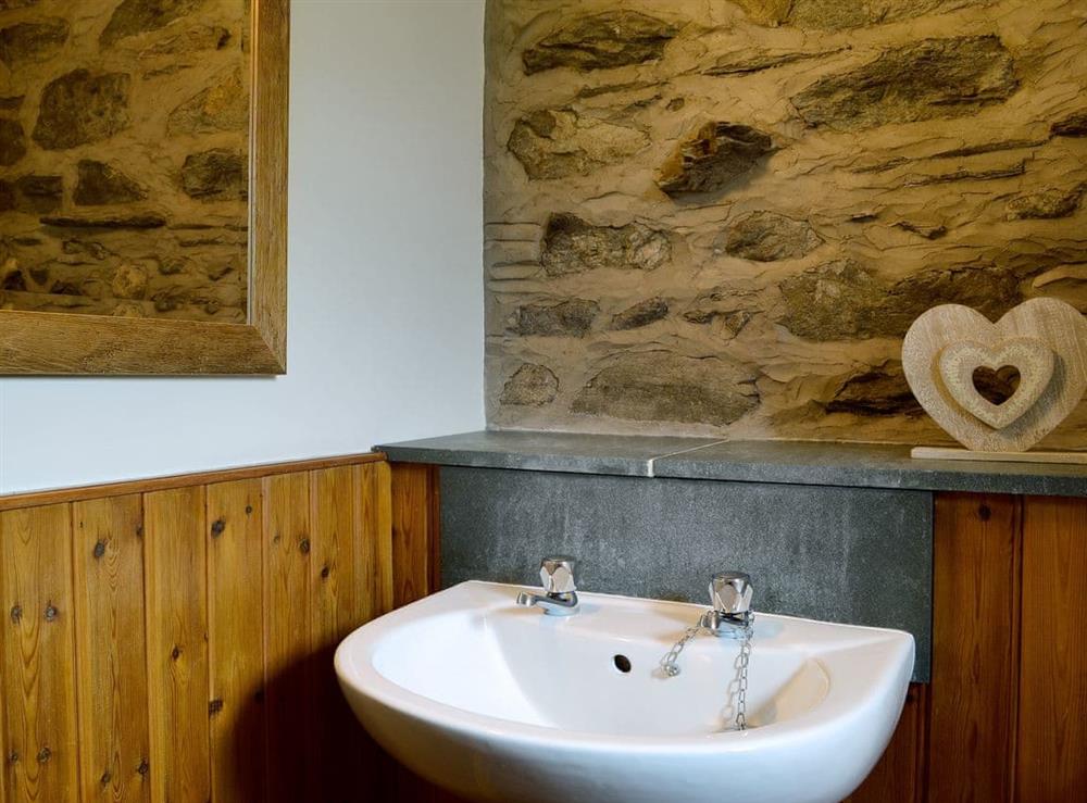 Bathroom with shower over bath (photo 2) at Derwent Dale Cottage, 