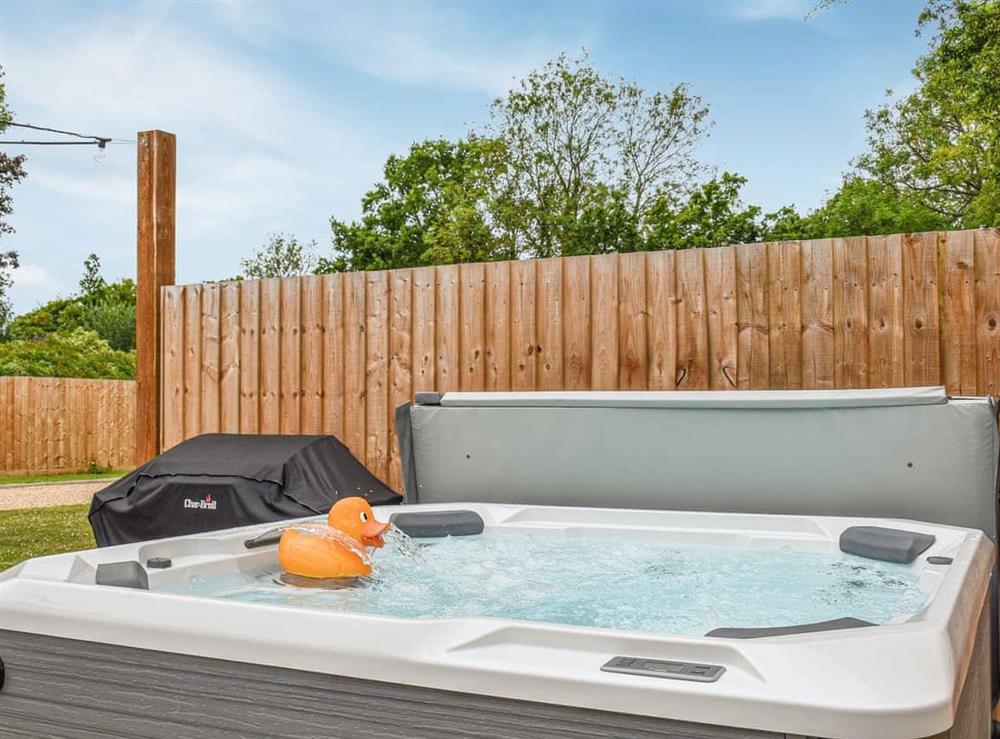 Hot tub at Dodds Barn in Diss, South Norfolk, England