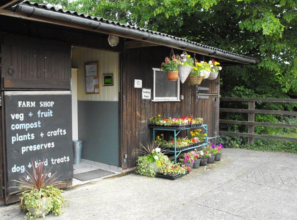 Farm shop at Dog Rose Cottage in Great Dunham, Norfolk