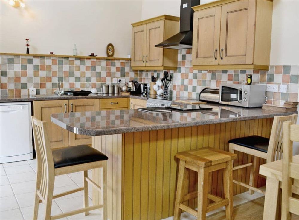 Open plan living/dining room/kitchen at Dol Afon in Bala, Gwynedd