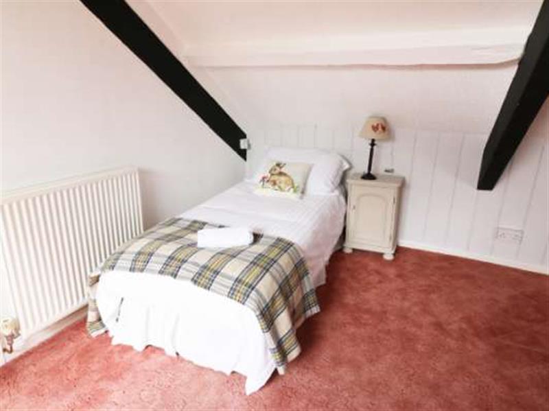 Single bed at Dolau Farmhouse, Lampeter, Dyfed