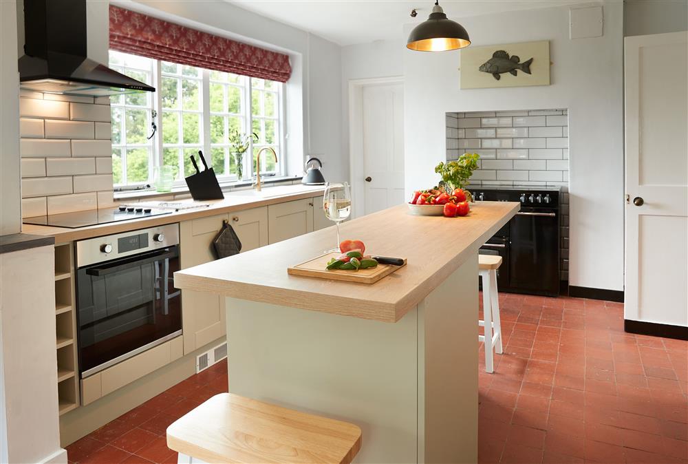 The kitchen is bathed in natural light at Dolbelidr, Saint Asaph