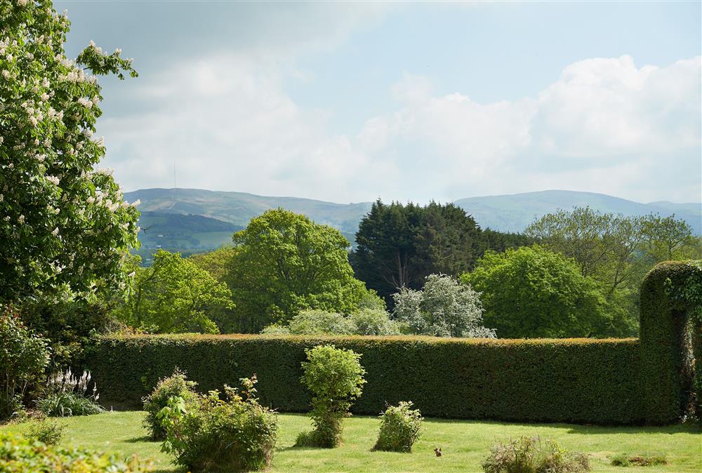 The pretty garden with views at Dolbelidr, Saint Asaph