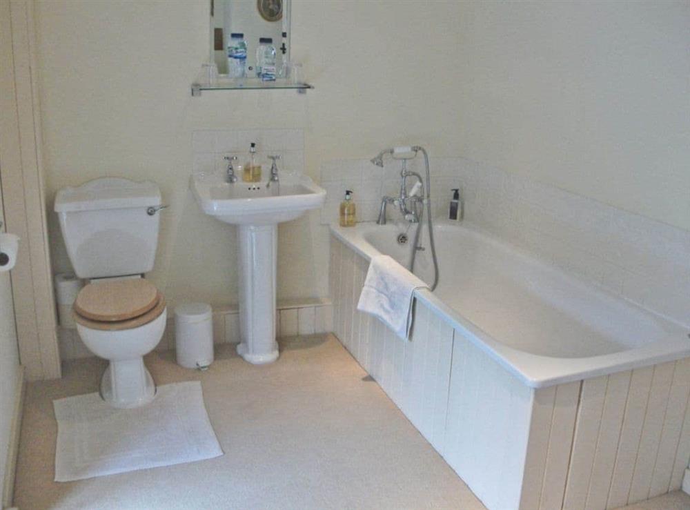 Bathroom at Dolgadfa in Llandderfel, near Bala, Gwynedd., Great Britain