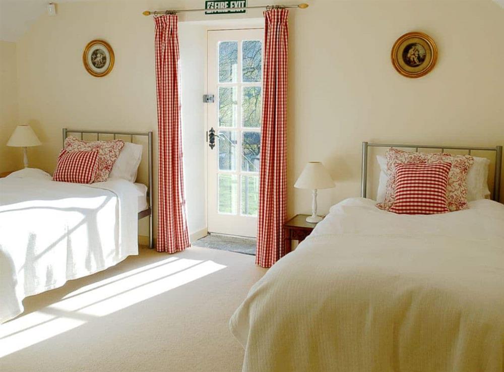 Bedroom at Dolgadfa in Llandderfel, near Bala, Gwynedd., Great Britain