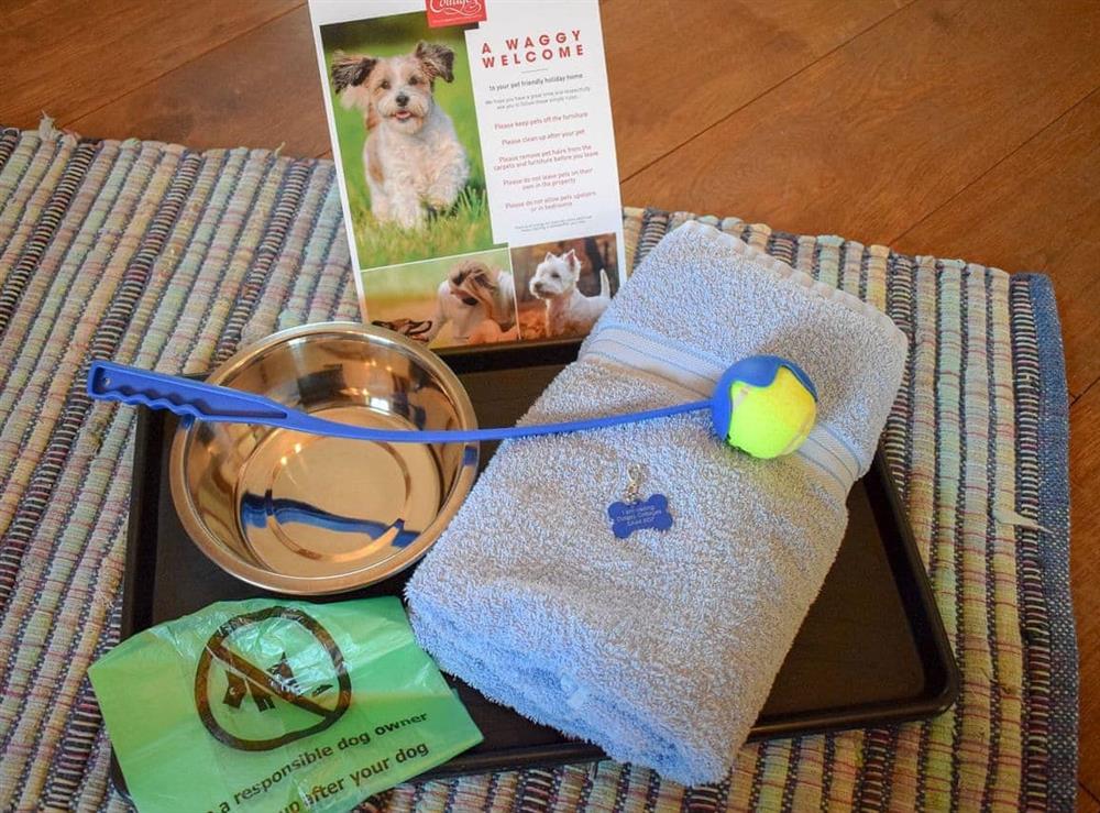 Dog Welcome pack at Stable Cottage, 