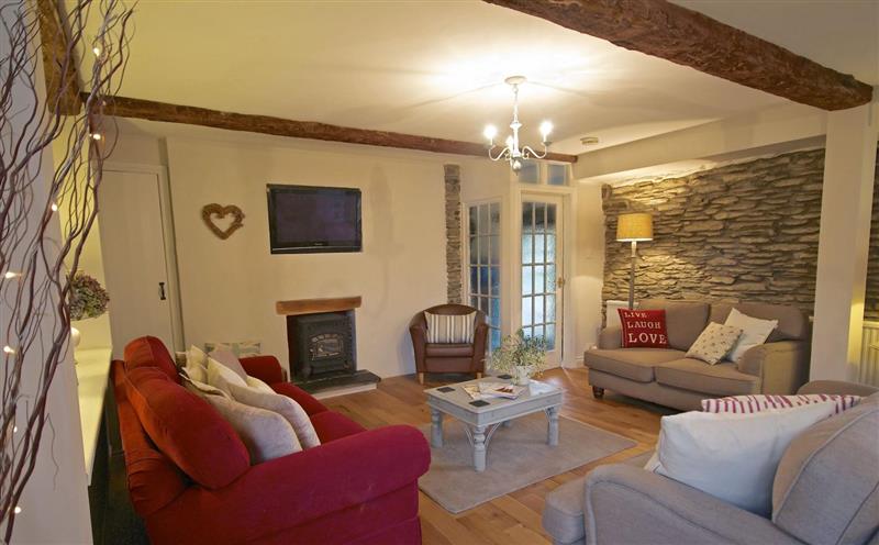 Enjoy the living room at Dollys Barn, Ilfracombe