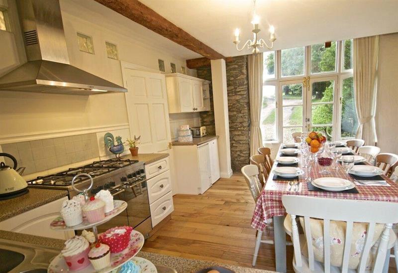 This is the kitchen at Dollys Barn, Ilfracombe
