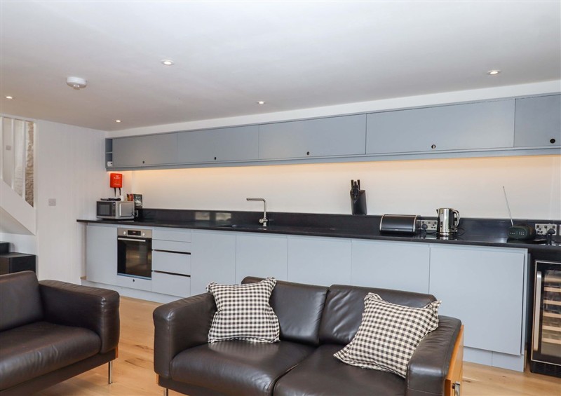 The kitchen at Dolphin Cottage, Galmpton