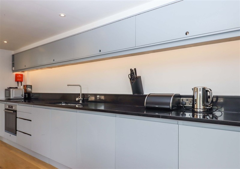 This is the kitchen at Dolphin Cottage, Galmpton