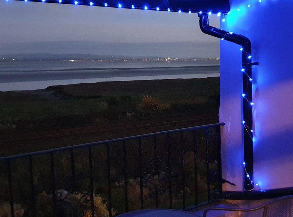 Balcony at Dolphin Cottage in Grange-over-sands, Cumbria