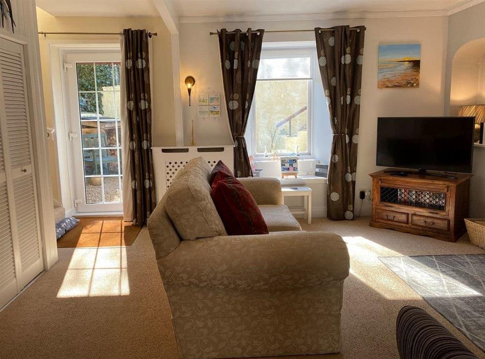 Living room at Dolphin Cottage in Nairn, Morayshire