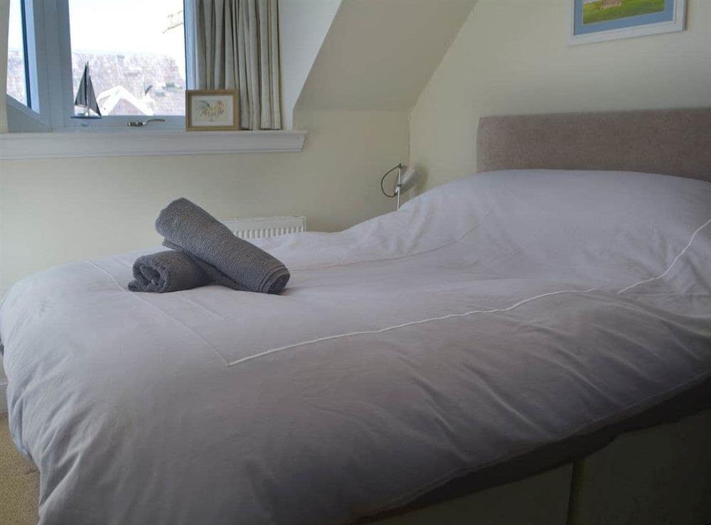 Relaxing double bedroom at Dolphin Cottage in Nairn, Morayshire