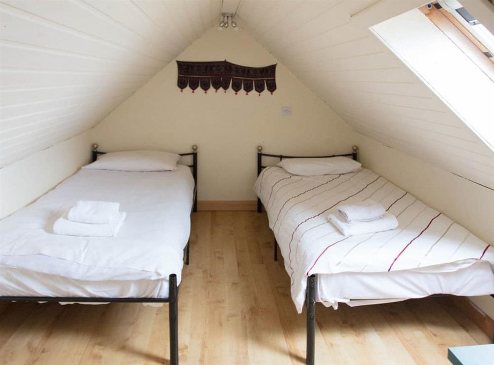 Comfortable twin bedroom at Farmhouse, 