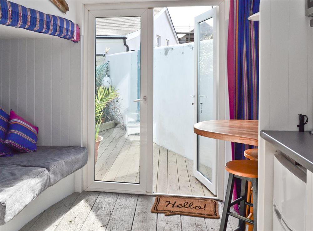 Cosy studio, leading to courtyard area at Dolphina in Middleton-on-Sea, West Sussex