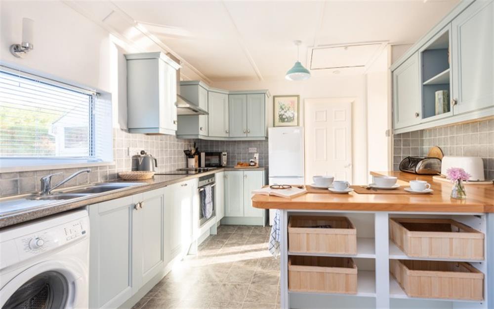 Kitchen at Dolphins Leap in Mawgan Porth