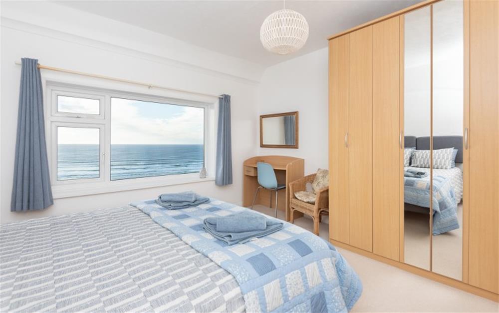 Master Bedroom at Dolphins Leap in Mawgan Porth