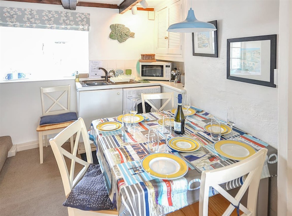 Dining Area at Dolphins in St Mawes, Cornwall